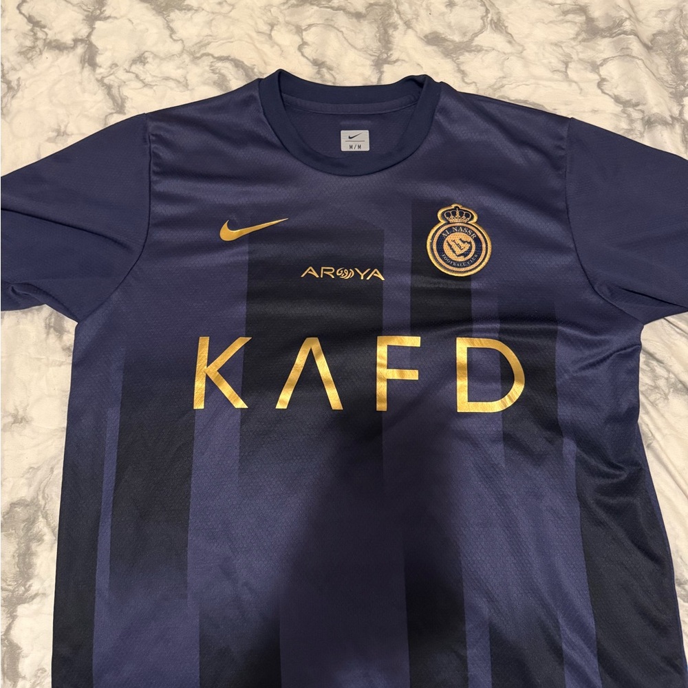 Nike Kids Dark Blue and Gold Jersey